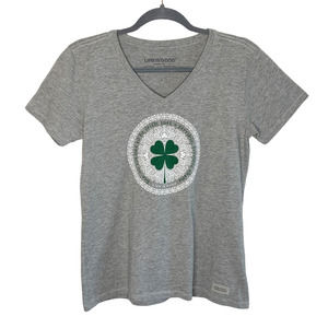 Life is Good Womens Crusher Tee Short Sleeve Irish Pride Peru Cotton Medium